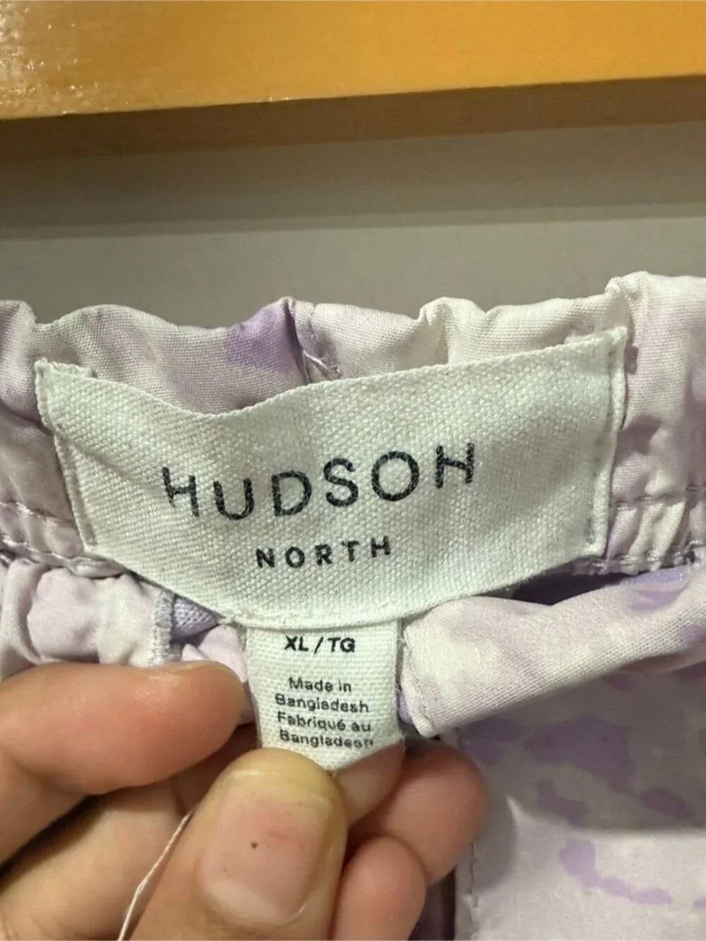 Hudson North Men’s Tie Dye Swim Trunks Shorts XL Purple White